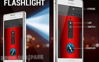 Bright led compass flashlight