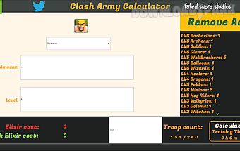 Clash army calculator