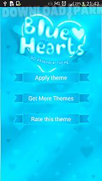 go keyboard blue hearts theme