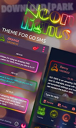 go sms pro neonlight theme