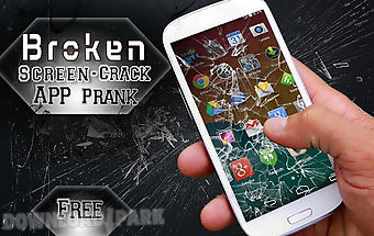 Broken screen-crack app prank