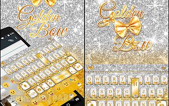 Glitter gold emoji keyboard