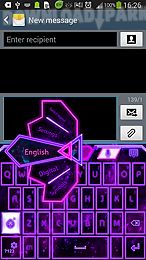 go keyboard purple glow theme