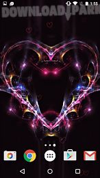 neon hearts live wallpaper