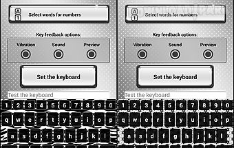 Black and white keyboard theme