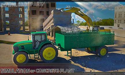 concrete excavator tractor sim