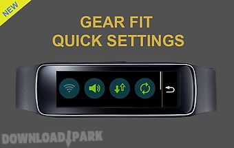Gear fit quick settings