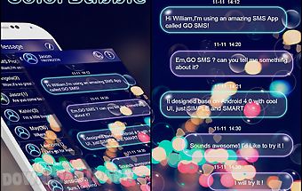 Go sms color bubble theme