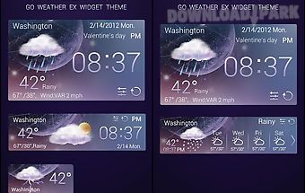 Purplenight theme go weatherex