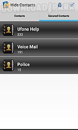 contacts hide - secure your contacts