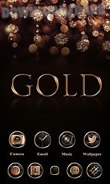 gold go launcher theme