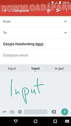 google handwriting input