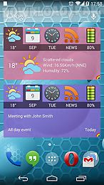 weather and news info widget