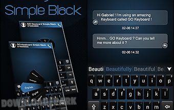 Go keyboard simple black theme