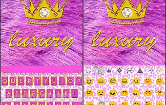 Luxury emoji keyboard theme