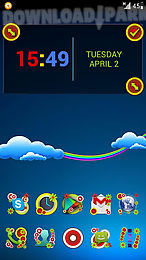 next launcher theme colorful