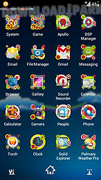 next launcher theme colorful