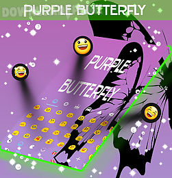 purple butterfly keyboard