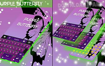 Purple butterfly keyboard