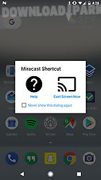 miracast widget & shortcut
