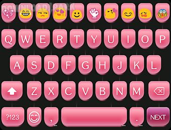 pink type writer keyboard skin