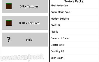 Textures for minecraft pe