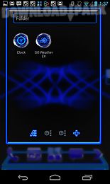 blue krome theme and icons