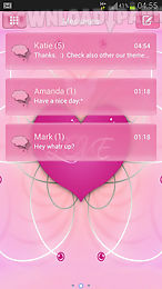 romantic theme go sms pro