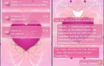 Romantic theme go sms pro