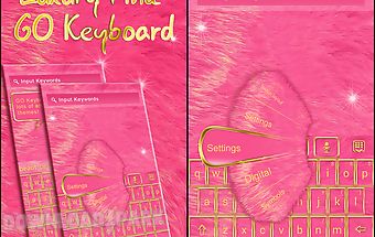 Go keyboard luxury pink theme