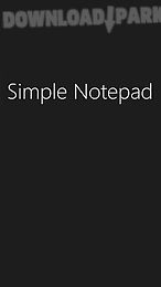 simple notepad