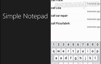 Simple notepad