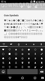 cute symbols - emoji keyboard♤