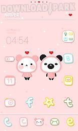 pink love dodol launcher theme