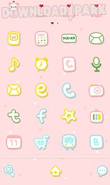 pink love dodol launcher theme