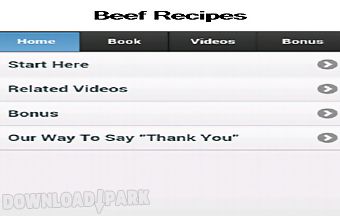 Beef recipes app