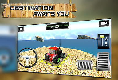4x4 tractor hill driver 3d