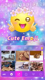 cute emoji kika keyboard theme