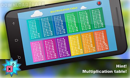 math.multiplication table free