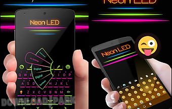 Neon led go keyboard theme
