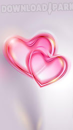 romantic hearts live wallpaper