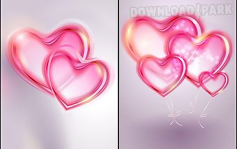 Romantic hearts live wallpaper