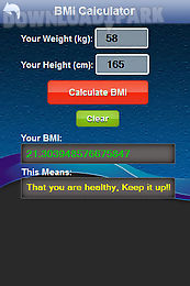 body mass index calculator - bmi 