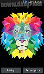 neon lion