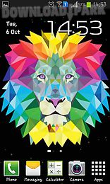 neon lion