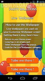 party balloons live 3d wallpaper