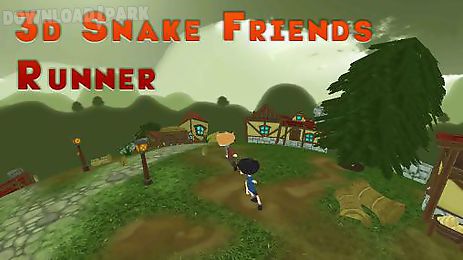 3d snake: friends runner