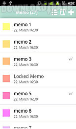 pastel note memo widget free