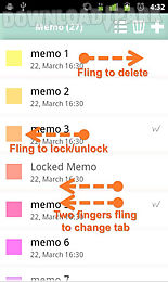 pastel note memo widget free