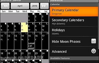 Alternate calendar
